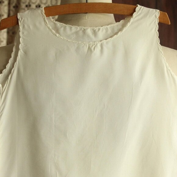 Vintage 1950s 1960s Baby Dress, White Christening Baptism Infant Slip - Picture 3 of 13